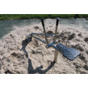 Sandbagger aus Edelstahl mit Bodenplatte