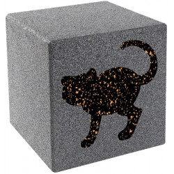 Cube avec motif - chat