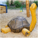 Langhalsschildkröte - Robinienholz
