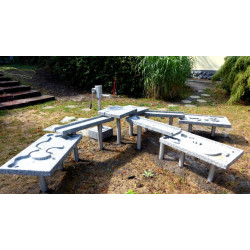 Tables margouillis - Installation en granit