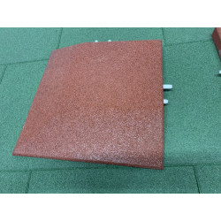 Eck-Fallschutzplatten - 5 cm/ rot