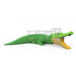 Structure de jeu avec toboggan "l'alligator" PLAY IN ART®