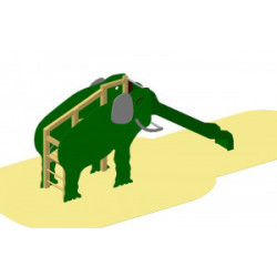 GTSM-O - Équipement de jeu à grimper l'éléphant vert