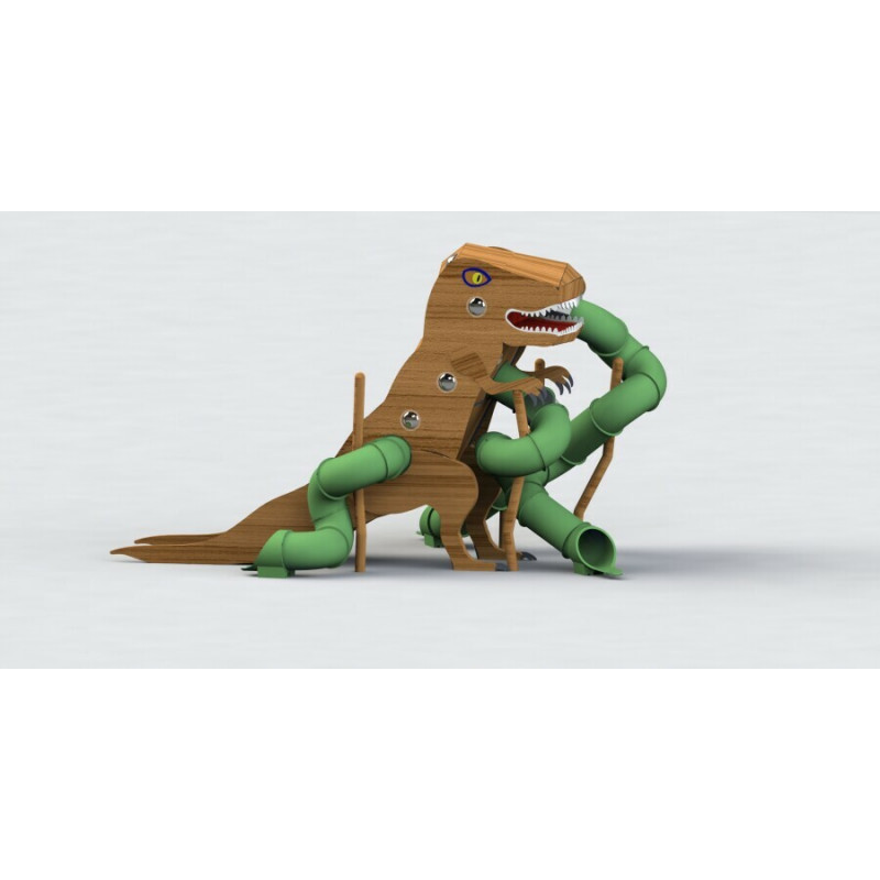 Modo - Jeu à thème "Dinosaure T-Rex debout" pour grimper et glisser