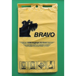 BRAVO Hundekot-Beutel geblockt, gelb