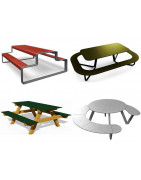 Kombi Bank-Tisch integriert/Picknick-Tische