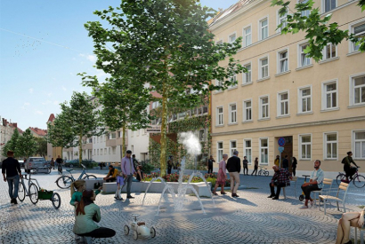 Coole Strassen in Wien mit Stühlen (Parkmobiliar) von miramondo