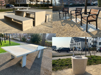 Ping-Pong-Tische und Parkmobiliar von GTSM überall in Gland (VD)!