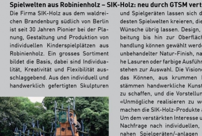 Spielwelten aus Robinienholz – SIK-Holz: durch GTSM vertreten-dergartenbauer6/18