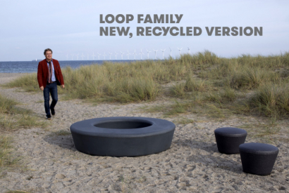 Loop Recycle de out-sider: mobilier urbain écologique avec plastique recyclé