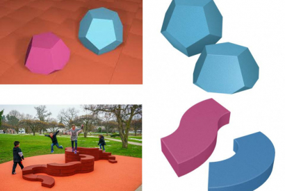 Neue Elemente für Gestaltung und Spiel aus Gummi-Granulat